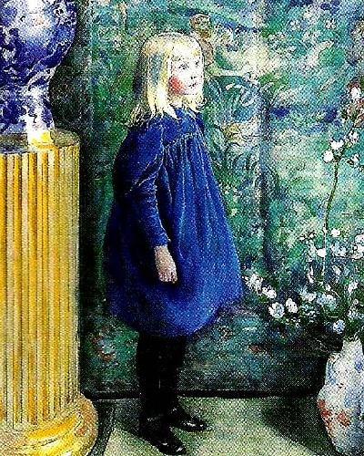 Carl Larsson portratt av vult och ulla oil painting picture